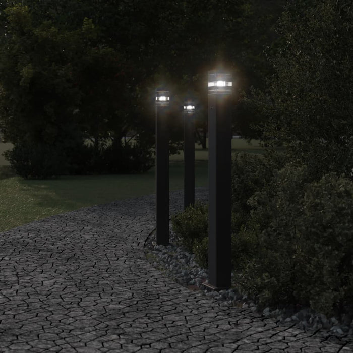 Lampă exterioară de podea cu priză, negru, 110 cm, aluminiu - WALTI WALTI