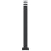 Lampă exterioară de podea cu priză, negru, 110 cm, aluminiu - WALTI WALTI