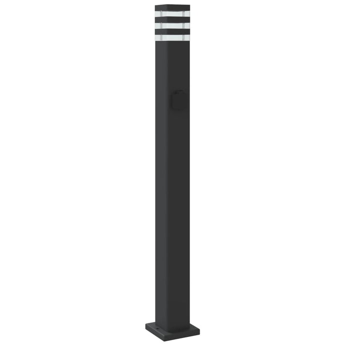Lampă exterioară de podea cu priză, negru, 110 cm, aluminiu - WALTI WALTI