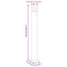 Lampă exterioară de podea cu priză, negru, 110 cm, aluminiu - WALTI WALTI