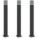 Lămpi exterioare de podea cu priză 3 buc. negru 110 cm aluminiu - WALTI WALTI