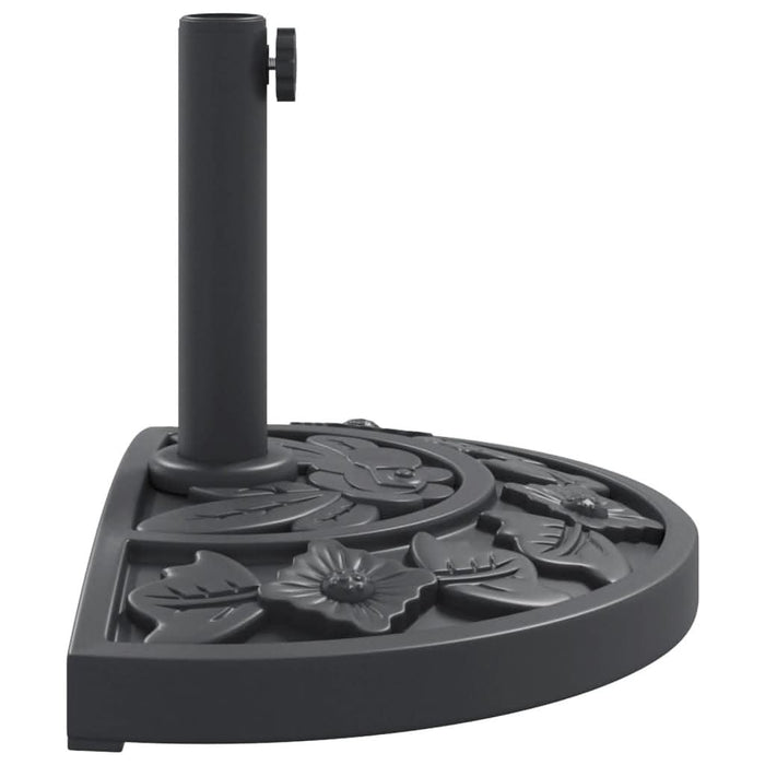 Suport umbrelă pentru stâlpi Ø38 / 48 mm, 9 kg, semi-rotunde - WALTI WALTI
