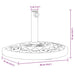 Suport umbrelă pentru stâlpi Ø38 / 48 mm, 9 kg, semi-rotunde - WALTI WALTI