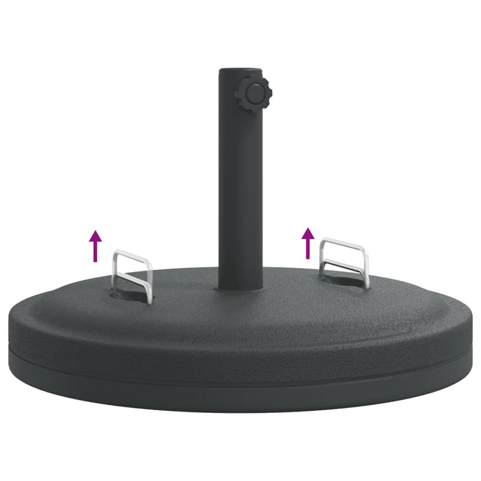 Suport umbrelă pentru stâlpi Ø38 / 48 mm, 25 kg, rotund - WALTI WALTI
