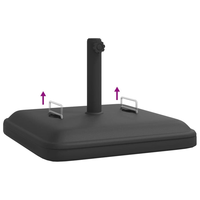 Suport umbrelă pentru stâlpi Ø38 / 48 mm, 27 kg, pătrat - WALTI WALTI