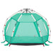Cort camping 2 persoane verde marin impermeabil setare rapidă - WALTI WALTI