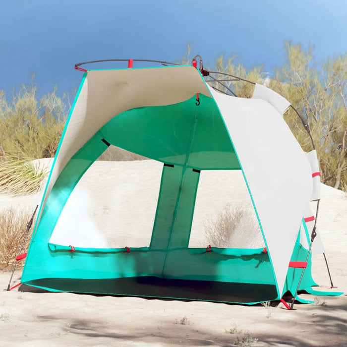 Cort camping 2 persoane verde marin impermeabil setare rapidă - WALTI WALTI