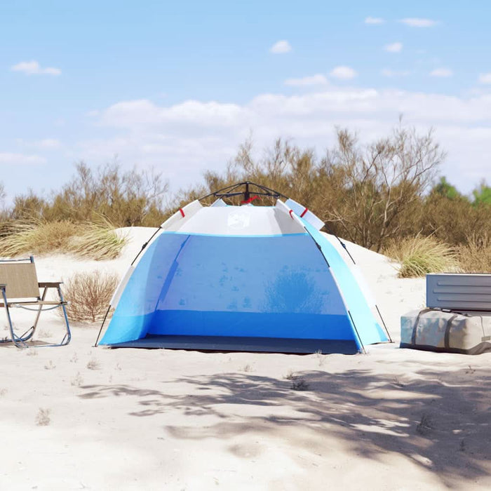 Cort camping 2 persoane albastru azur impermeabil setare rapidă - WALTI WALTI