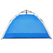 Cort camping 2 persoane albastru azur impermeabil setare rapidă - WALTI WALTI