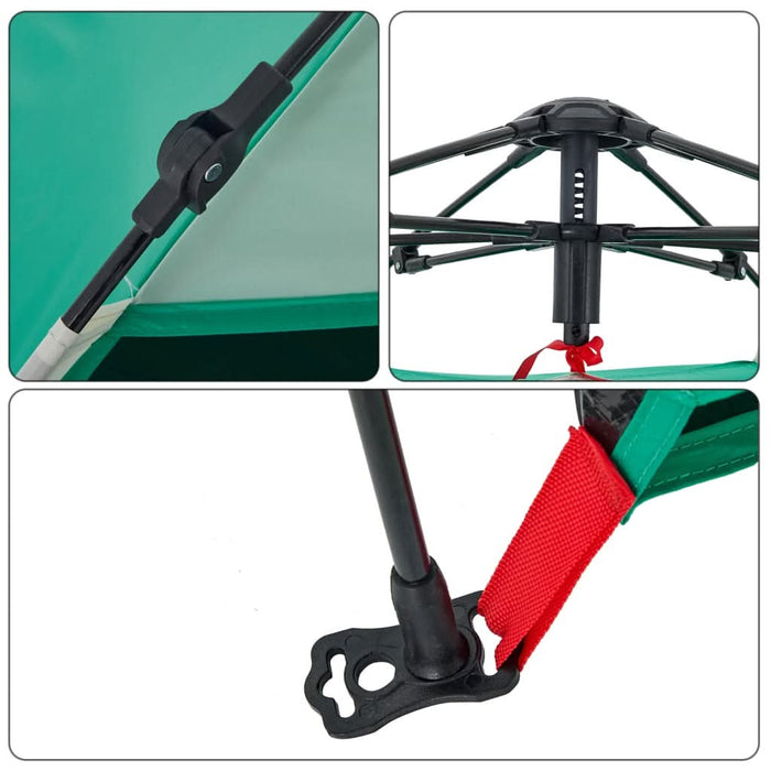 Cort camping 2 persoane verde marin impermeabil setare rapidă - WALTI WALTI