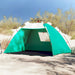 Cort camping 2 persoane verde marin impermeabil setare rapidă - WALTI WALTI