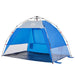Cort camping 2 persoane albastru azur impermeabil setare rapidă - WALTI WALTI