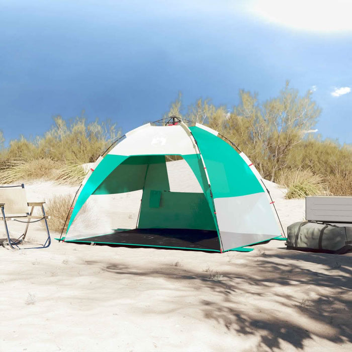Cort camping 2 persoane verde marin impermeabil setare rapidă - WALTI WALTI