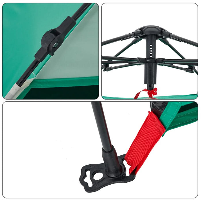 Cort camping 2 persoane verde marin impermeabil setare rapidă - WALTI WALTI