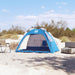 Cort camping 2 persoane albastru azur impermeabil setare rapidă - WALTI WALTI