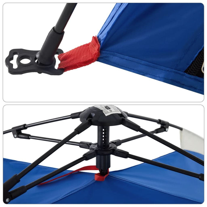 Cort camping 2 persoane albastru azur impermeabil setare rapidă - WALTI WALTI