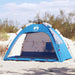 Cort camping 2 persoane albastru azur impermeabil setare rapidă - WALTI WALTI