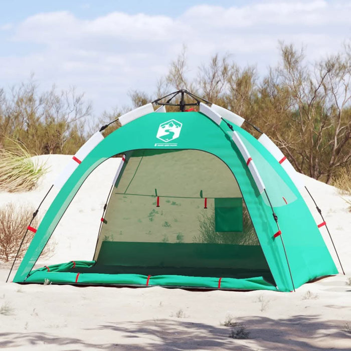 Cort camping 2 persoane verde marin impermeabil setare rapidă - WALTI WALTI