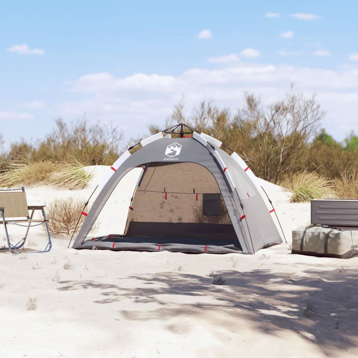 Cort camping 2 persoane gri impermeabil setare rapidă - WALTI WALTI