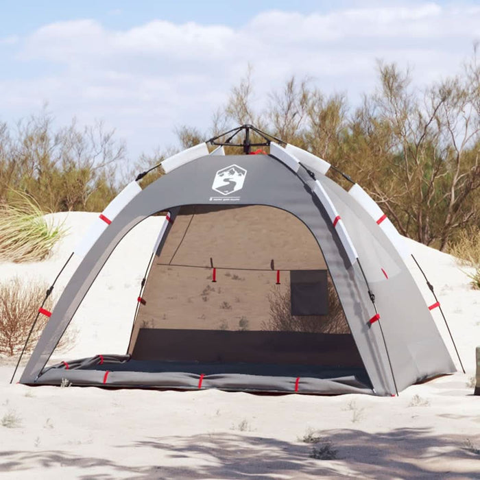 Cort camping 2 persoane gri impermeabil setare rapidă - WALTI WALTI