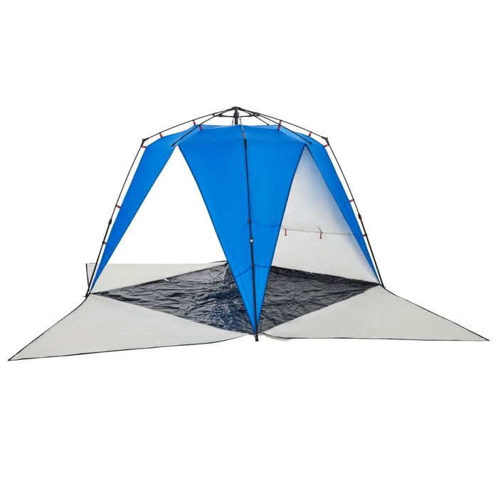 Cort camping 4 persoane albastru azur impermeabil setare rapidă - WALTI WALTI