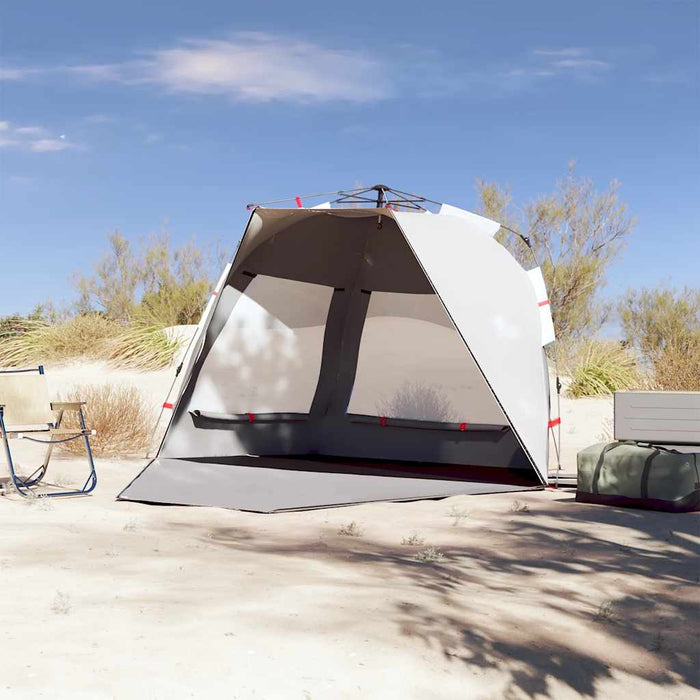 Cort camping 3 persoane gri impermeabil setare rapidă - WALTI WALTI