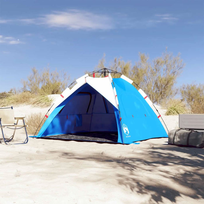 Cort camping 3 persoane albastru azur impermeabil setare rapidă - WALTI WALTI