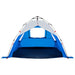 Cort camping 3 persoane albastru azur impermeabil setare rapidă - WALTI WALTI