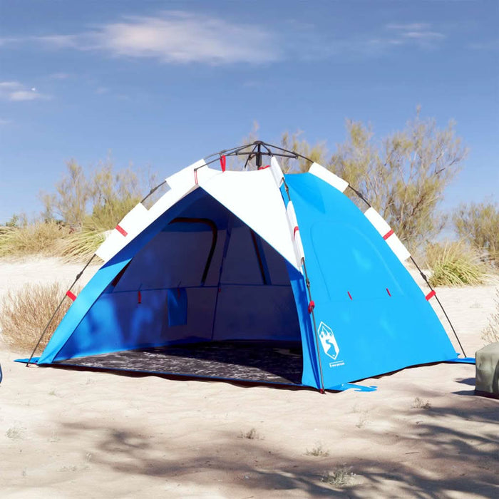 Cort camping 3 persoane albastru azur impermeabil setare rapidă - WALTI WALTI