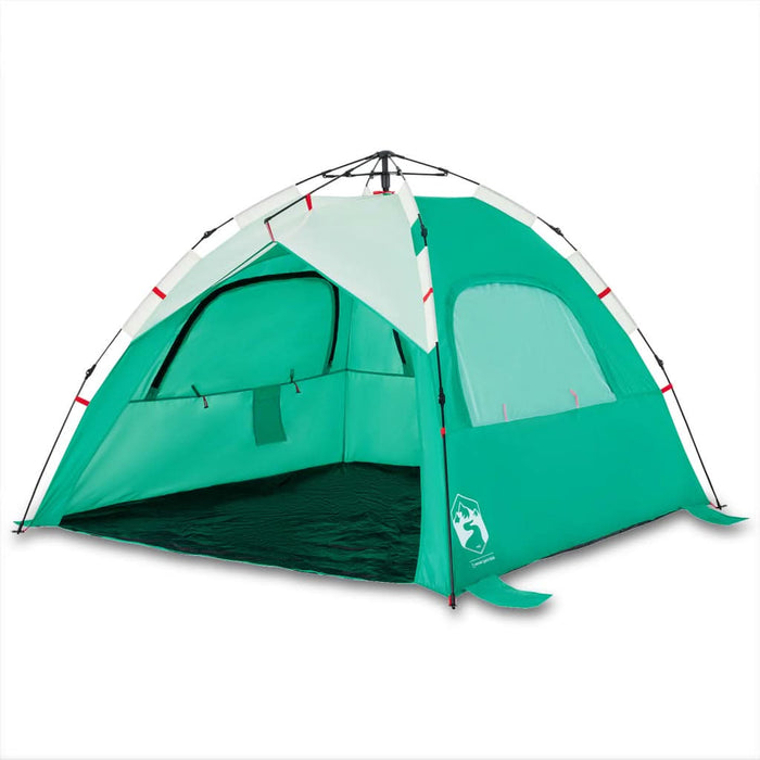 Cort camping 3 persoane verde marin impermeabil setare rapidă - WALTI WALTI