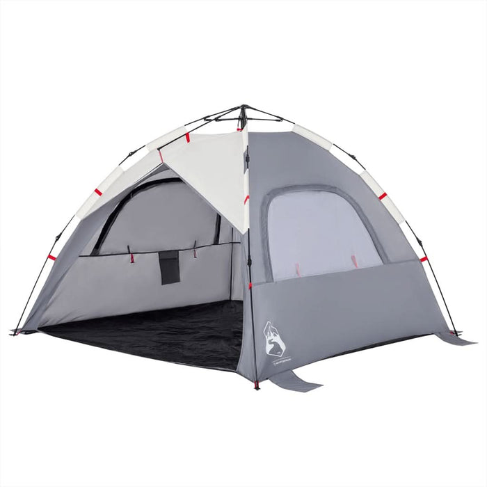 Cort camping 3 persoane gri impermeabil setare rapidă - WALTI WALTI