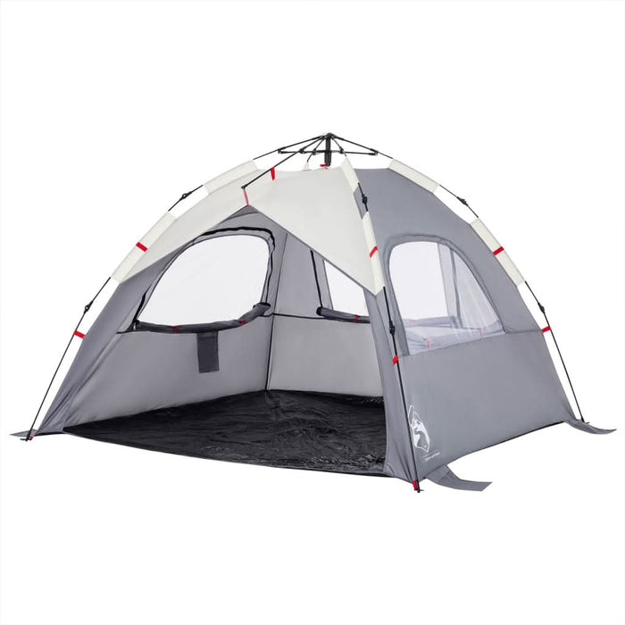 Cort camping 3 persoane gri impermeabil setare rapidă - WALTI WALTI