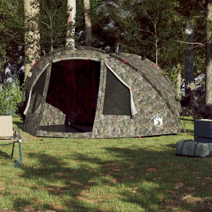 Cort de pescuit pentru 4 persoane, camuflaj, impermeabil - WALTI WALTI