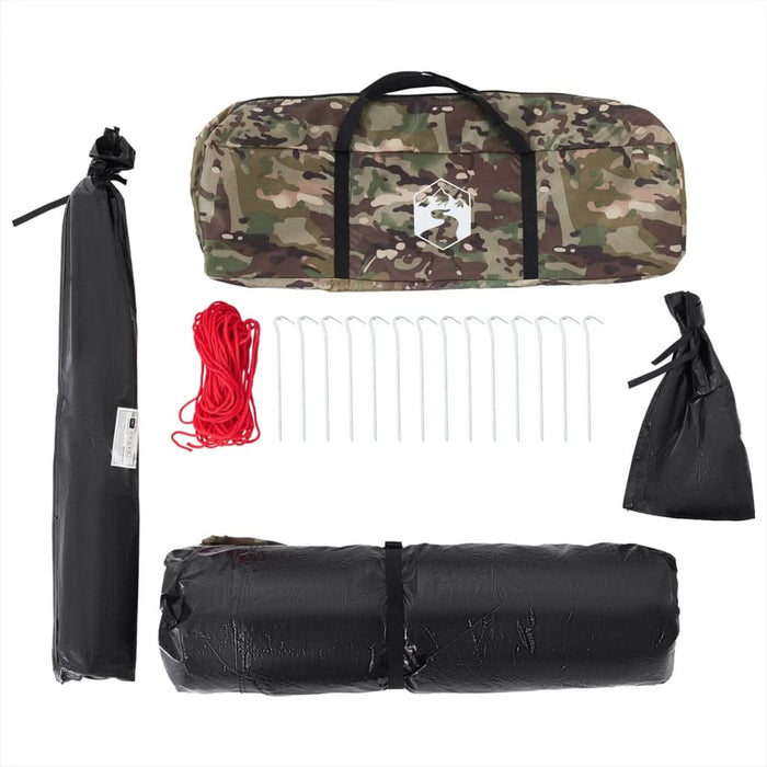 Cort de pescuit pentru 4 persoane, camuflaj, impermeabil - WALTI WALTI