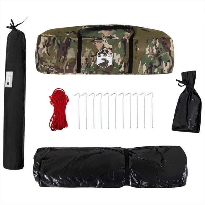 Cort de pescuit pentru 5 persoane, camuflaj, impermeabil - WALTI WALTI