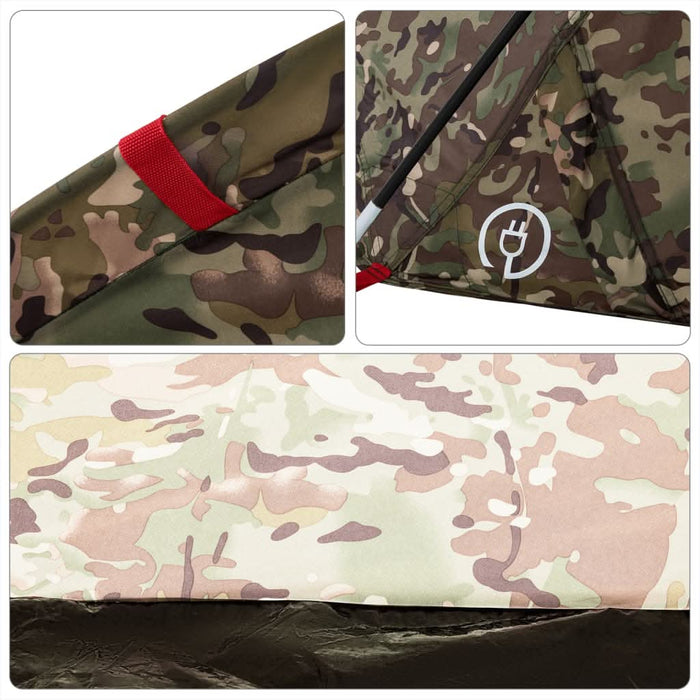 Cort de pescuit pentru 5 persoane, camuflaj, impermeabil - WALTI WALTI