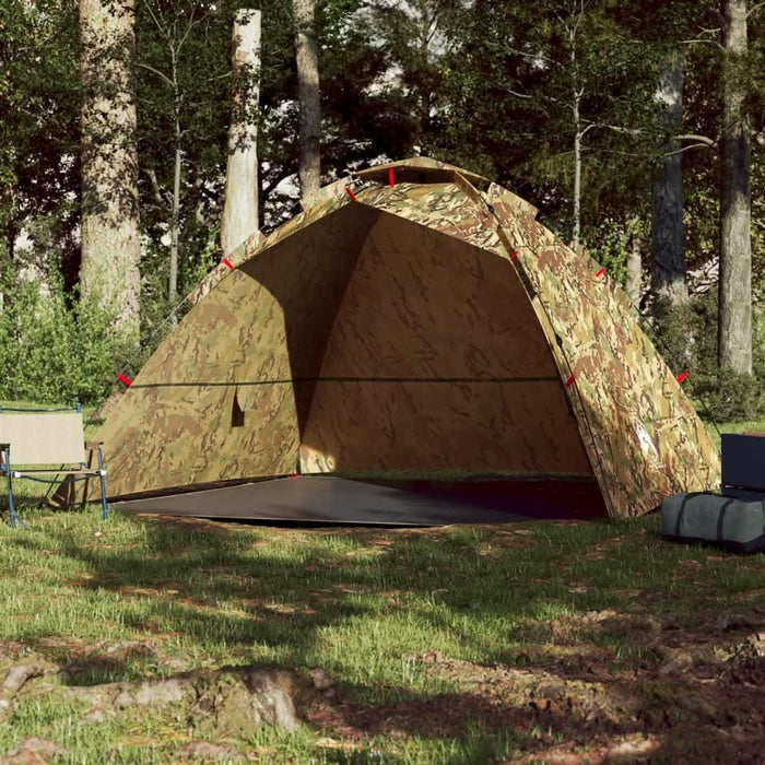 Cort de pescuit pentru 4 persoane, camuflaj, setare rapidă - WALTI WALTI