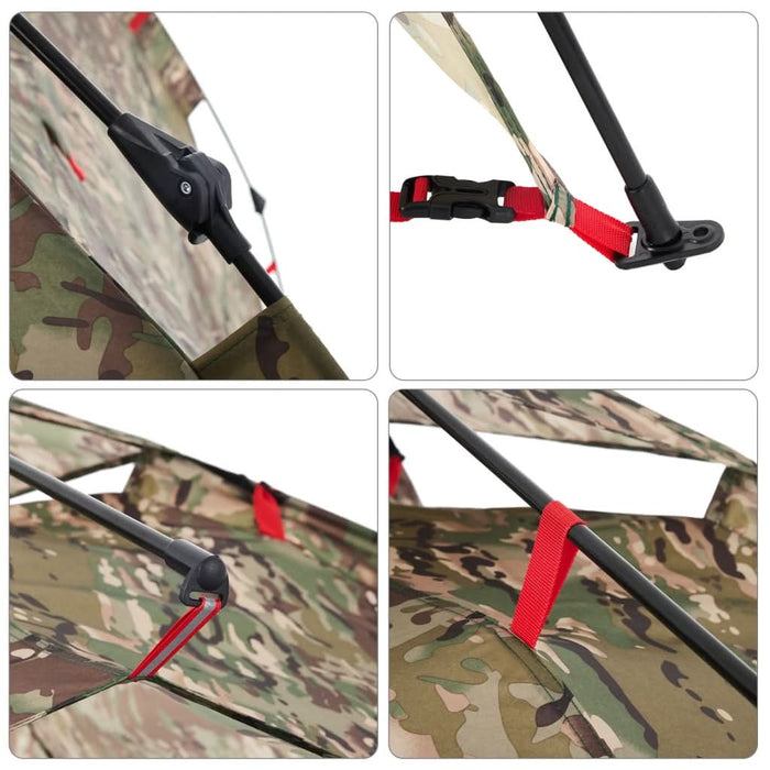 Cort de pescuit pentru 4 persoane, camuflaj, setare rapidă - WALTI WALTI