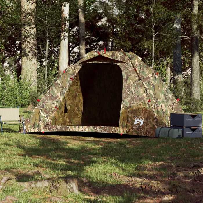 Cort de pescuit pentru 4 persoane, camuflaj, setare rapidă - WALTI WALTI