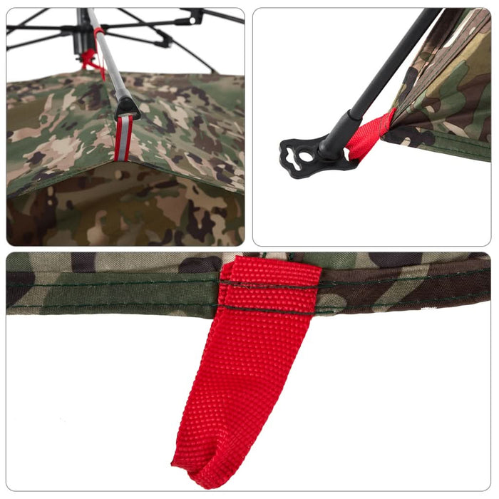 Cort de pescuit pentru 4 persoane, camuflaj, setare rapidă - WALTI WALTI