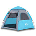 Cort de camping cabană 4 persoane albastru cu eliberare rapidă - WALTI WALTI