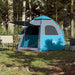 Cort de camping cabană 4 persoane albastru cu eliberare rapidă - WALTI WALTI