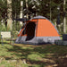 Cort camping cabană 4 persoane gri/portocaliu setare rapidă - WALTI WALTI