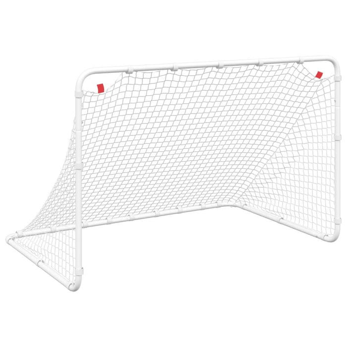 Poartă de fotbal, alb, 122x81x81 cm, oțel - WALTI WALTI