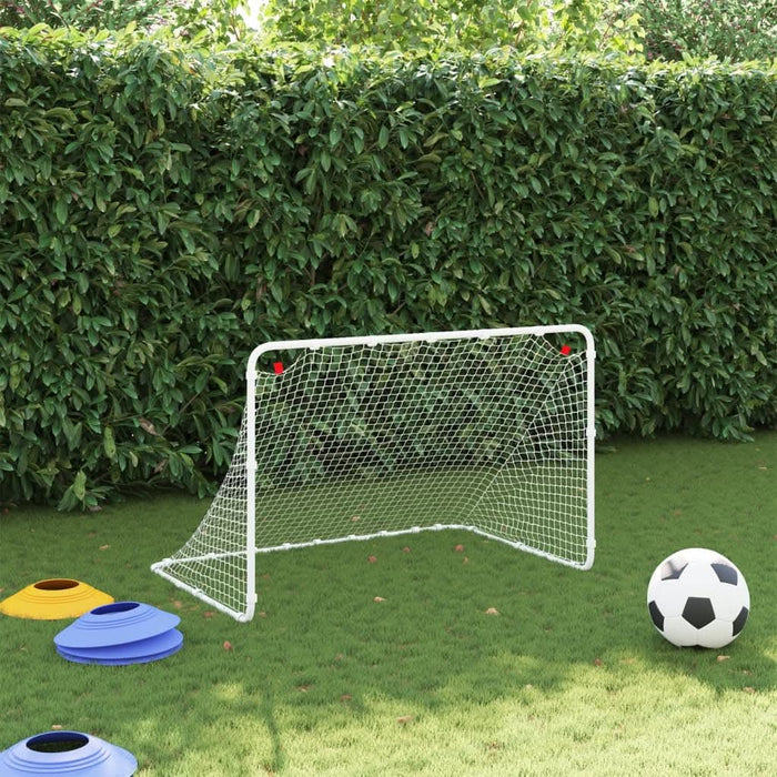 Poartă de fotbal, alb, 122x81x81 cm, oțel - WALTI WALTI