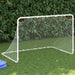 Poartă de fotbal, alb, 122x81x81 cm, oțel - WALTI WALTI