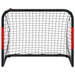 Poartă de fotbal cu plasă, roșu și negru, 90x48x71 cm, oțel - WALTI WALTI