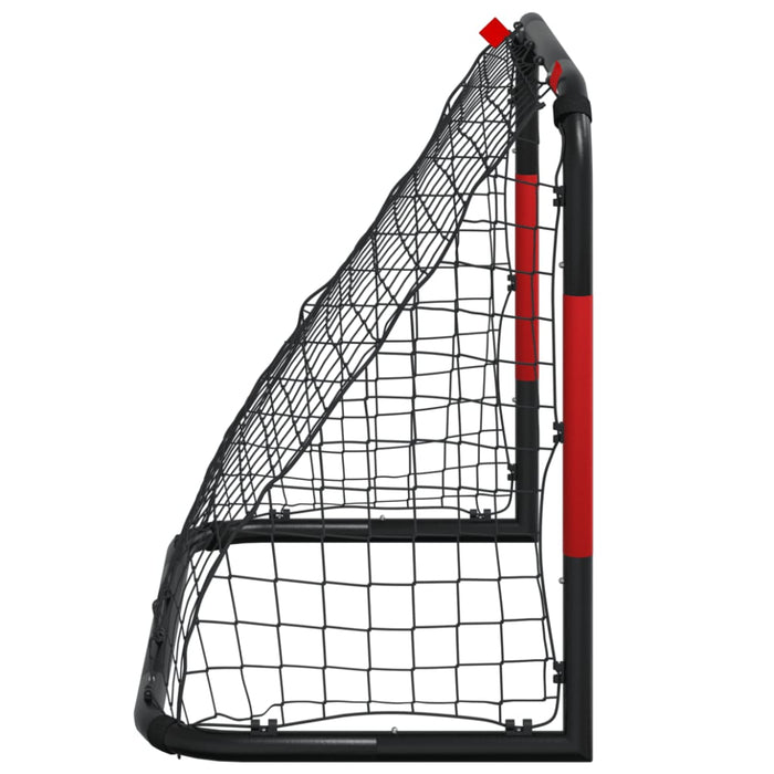 Poartă de fotbal cu plasă, roșu și negru, 90x48x71 cm, oțel - WALTI WALTI