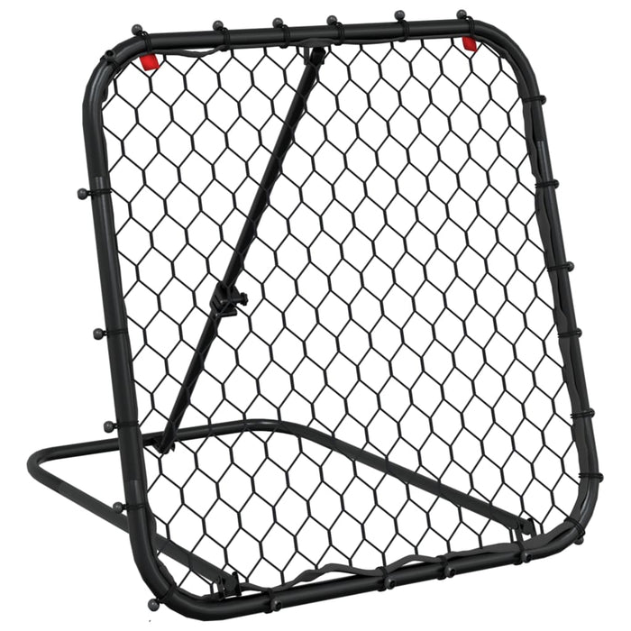 Plasă de ricoșeu fotbal, reglabilă, negru, 84x73x60-80 cm, oțel - WALTI WALTI