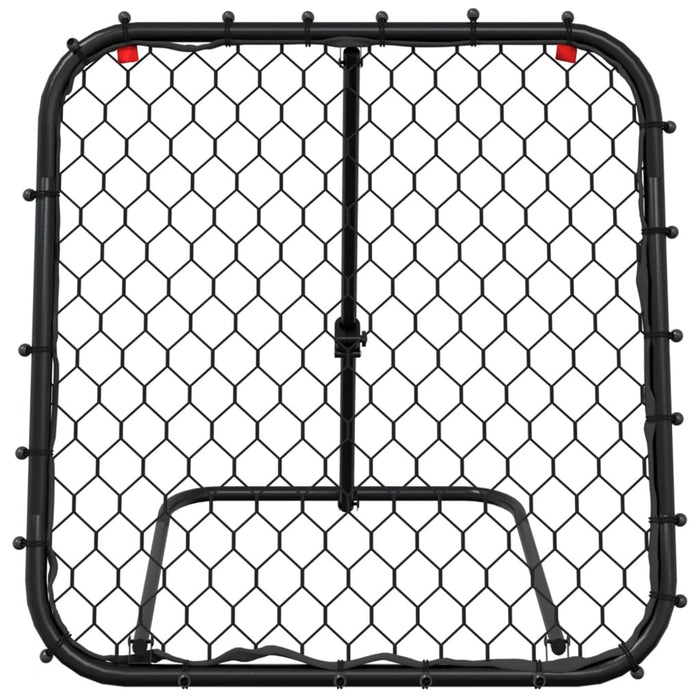 Plasă de ricoșeu fotbal, reglabilă, negru, 84x73x60-80 cm, oțel - WALTI WALTI